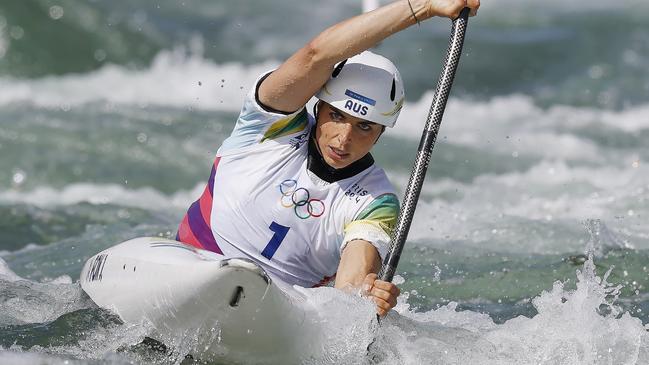 NCA. PARIS FRANCE. 2024 OLYMPIC GAMES. July 28 - Day2 Ã WomenÃs Kayak.   semi final at Vaires-sur-Marne Nautical Stadium .   Australias Jess Fox during her semi final . Pic: Michael Klein