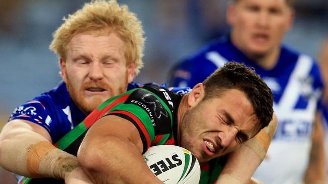 Sam Burgess and James Graham will lock horns once again in 2017. pic Mark Evans