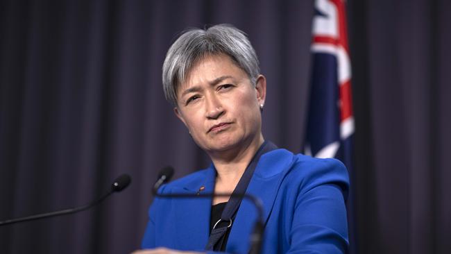 Foreign Affairs Minister Penny Wong will not call in Ambassador Xiao Qian to convey Australia’s views directly to Beijing. Picture: NCA NewsWire