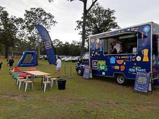 Aldi Food Truck as part of the MiniRoos program at Federation Park in Maryborough on Saturday. Picture: Brendan Bowers