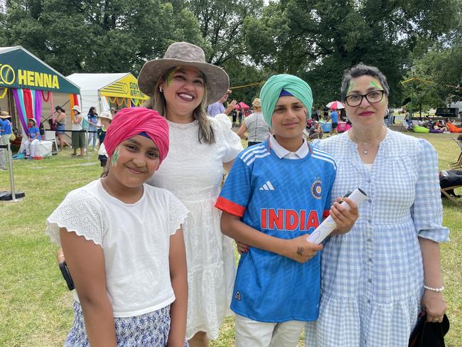 Arthur, Shanaya, Jasmit and Manjeet Kaur. Picture: Himangi Singh