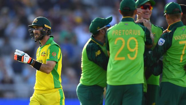 Glenn Maxwell threw his wicket away with top spot on the line. Picture: Getty