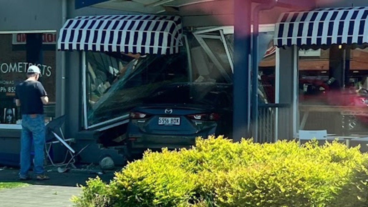 Miracle escape as car ploughs through bakery window