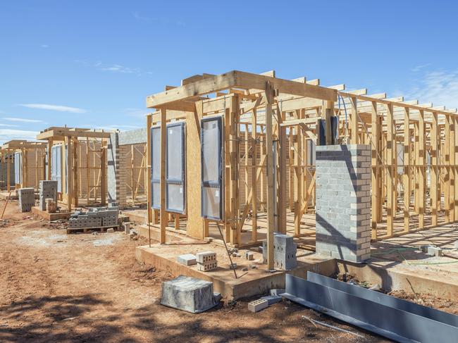 A house under construction.Source: iStock