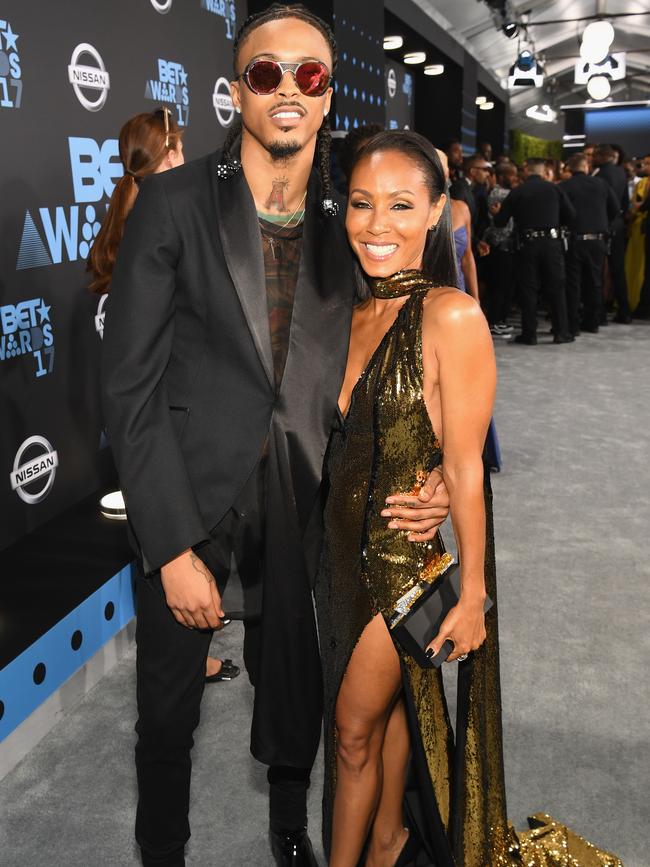 Alsina and Pinkett Smith at the 2017 BET Awards. Picture: Paras Griffin/Getty Images