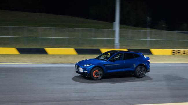 Aston Martin’s DBX 707 feels at home on track.