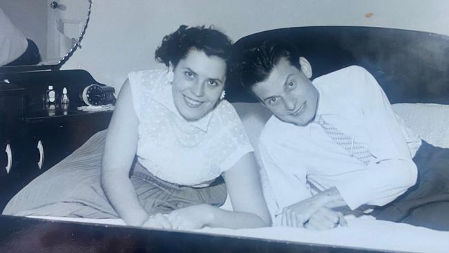 Helen and Otto Lang in their own home in Sydney.