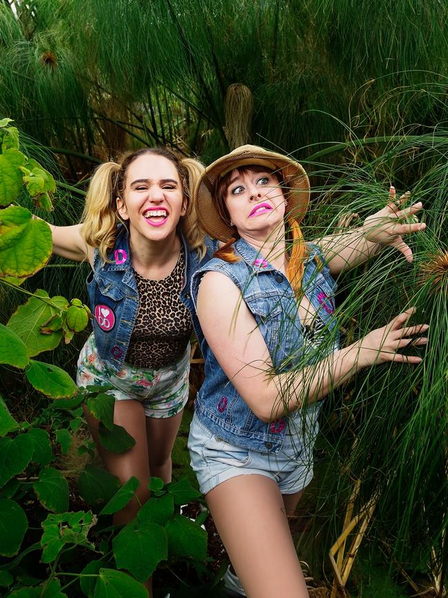 Michelle Brasier and Laura Frew in Double Denim Adventure Show.