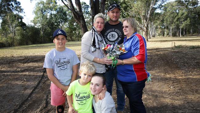 Greg Clifford, who also searched for Buddy, said. He’s pictured with wife Claire and children Montana, 10, Connor, 12, Zane, 4, and Narelle O'Kell at the Nepean Centre.