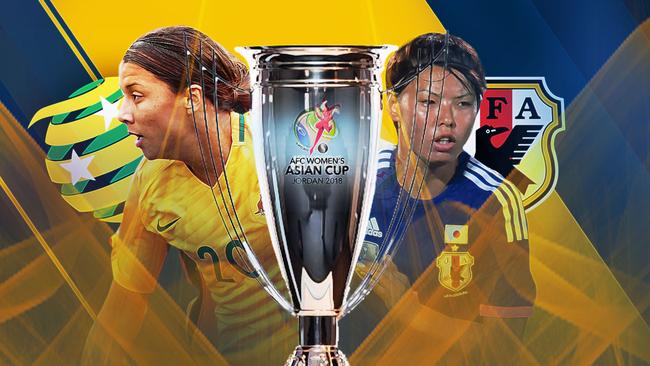 The Matildas face Japan in the Asian Cup final.