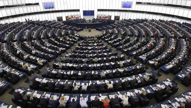 Members of the European parliament take part in a voting session during this week in Strasbourg, eastern France. Picture: Frederick Florin/AFP