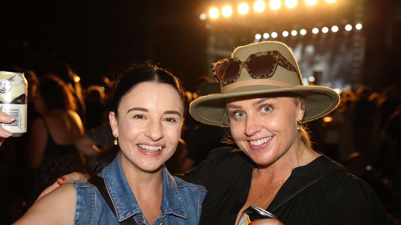 Jewlie Halliday and Hayley Allan at the Lookout Festival 2024 at Broadwater Parklands for Gold Coast at Large. Picture: Portia Large