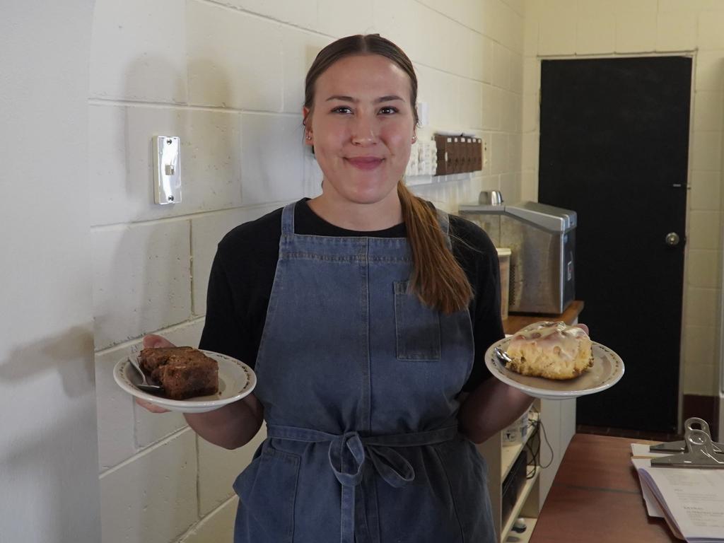 Evie Woollard, who works in the cafe at the Copper Country Motor Inn, said she’s been enjoying her first few days at her new job.