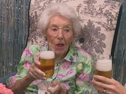 Bridget Grocke has revealed the beer she drinks that keeps her young. Picture: 9News