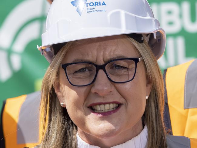 MELBOURNE, AUSTRALIA - NewsWire November 28th, 2022: The Victorian Minister for the Suburban Rail Loop, Jacinta Allan inspects early works of the Suburban rail loop in Clayton this morning.Picture: NCA NewsWire / Wayne Taylor