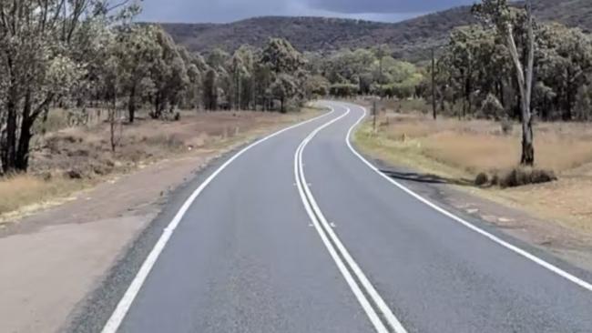 A woman, aged in her 20s, died in a crash on the Golden Highway near Sandy Hollow on January 9, 2022. Picture: Google Maps