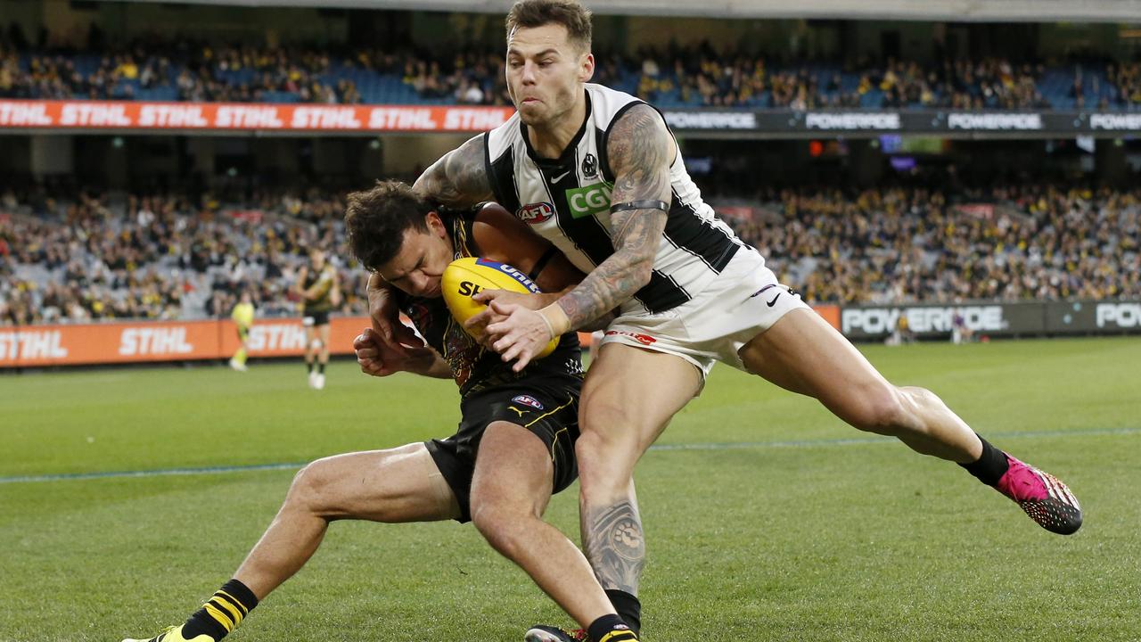 Daniel Rioli showed some good signs across halfback on Sunday. Picture: Darrian Traynor/Getty Images