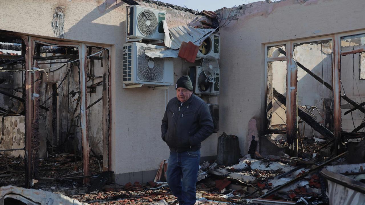 Buildings continue to be destroyed in Ukraine war. Picture: Oleksandr Gimanov/AFP