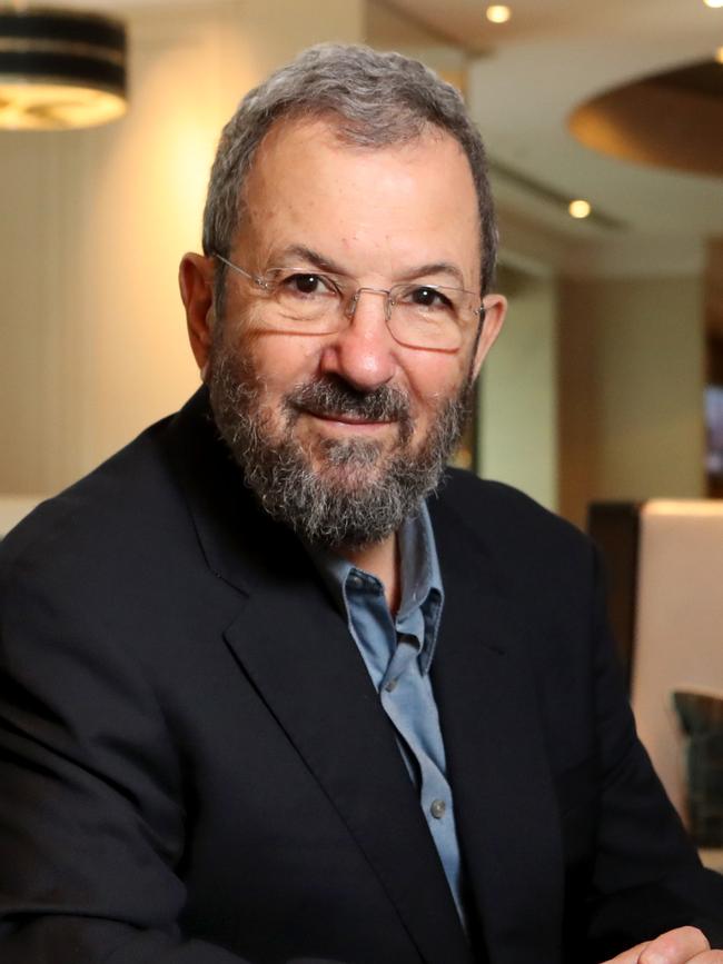 Former Israeli PM Ehud Barak. Picture: David Geraghty/The Australian.