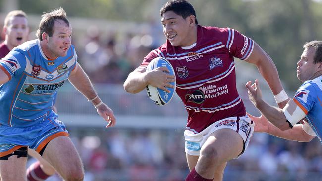 Jason Taumalolo in action for the Mackay Cutters in 2013. Picture: Jono Searle.