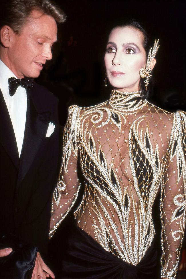 Cher attends the 1985 Met Gala.