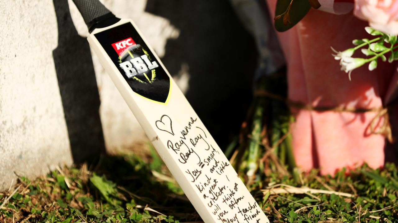 Memorial for the four teenagers killed in a roadside crash. Cnr of Bayswater Rd and Duckworth St. Picture: Alix Sweeney