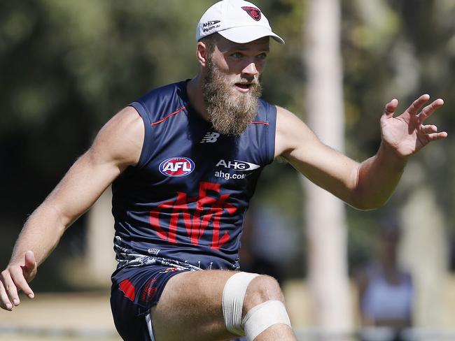 Melbourne training at Goschs Paddock. Max Gawn . Pic: Michael Klein