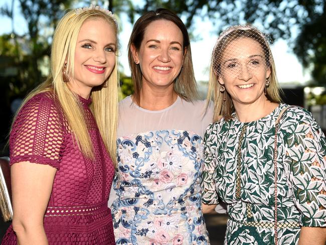 Townsville Jaguar Land Rover Ladies Race Day 2018. Socials. Jane Gilbey, Renae Liseweac and Nicky Bannister