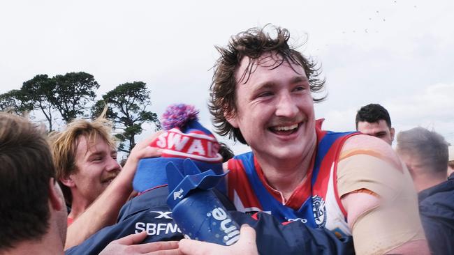 Football GFL Grand Final Reserves Football South Barwon V Newtown &amp; Chilwell with South Barwon winners South barwon 57 Ryan Bell Picture: Mark Wilson