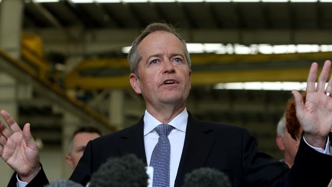 Opposition Leader Bill Shorten in Townsville. Picture: Kym Smith