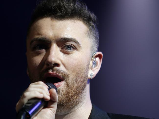 Sam Smith performs at QANTAS Credit Union Arena in Sydney. Picture: Dylan Robinson