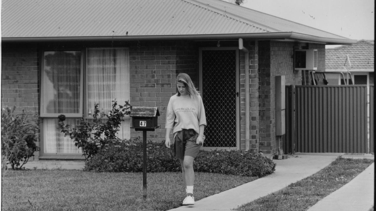 A re-enactment using one of Rhianna's friends as a model for police to work through her last known steps, Oct 28, 1992.