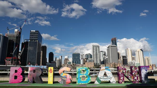 Brisbane celebrated itw winning bid in 2018. Photo by Bai Xuefei/Xinhua via Getty Images.