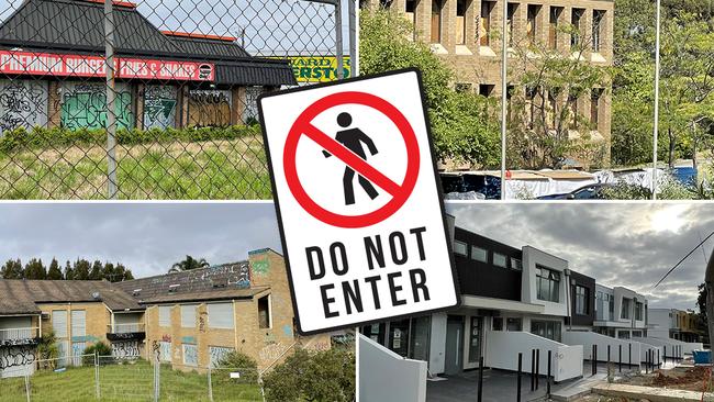 What is happening at these abandoned sites across Melbourne?