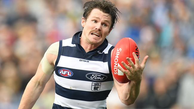 Patrick Dangerfield had plenty of love from footy fans. Picture: AAP