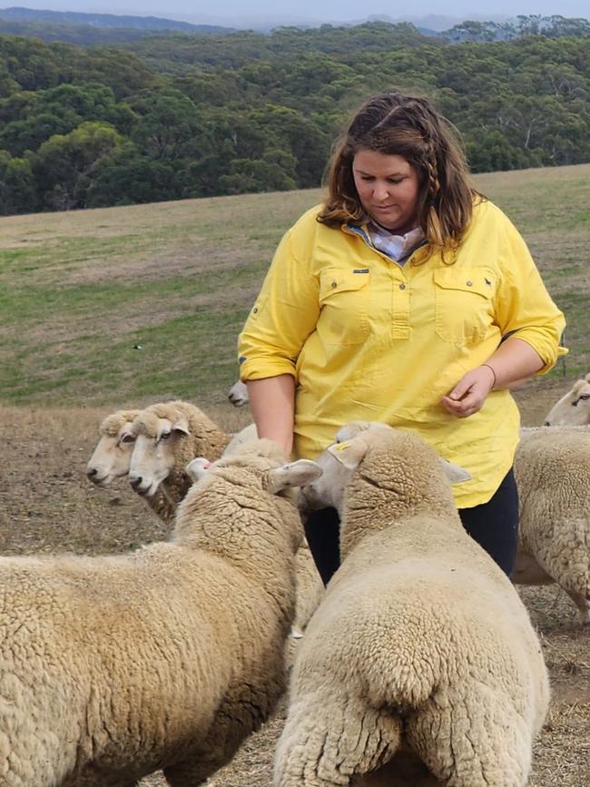 Sammy keeps a “sacrifice paddock” to create feed for new lambs turned out with their mothers.