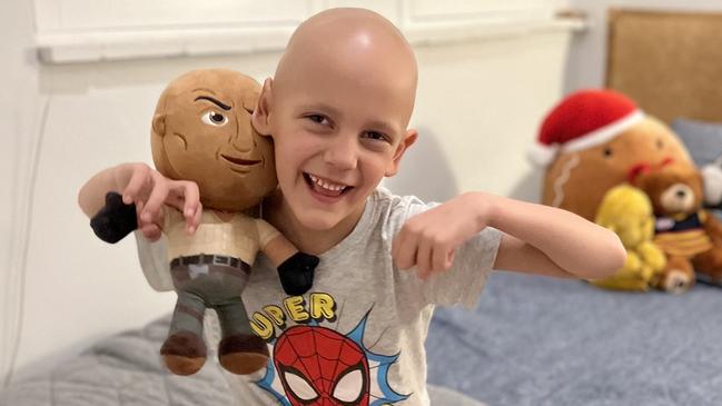 At six, Van Ouwens travelled to the US for proton therapy after a cancer diagnosis. Picture: Supplied
