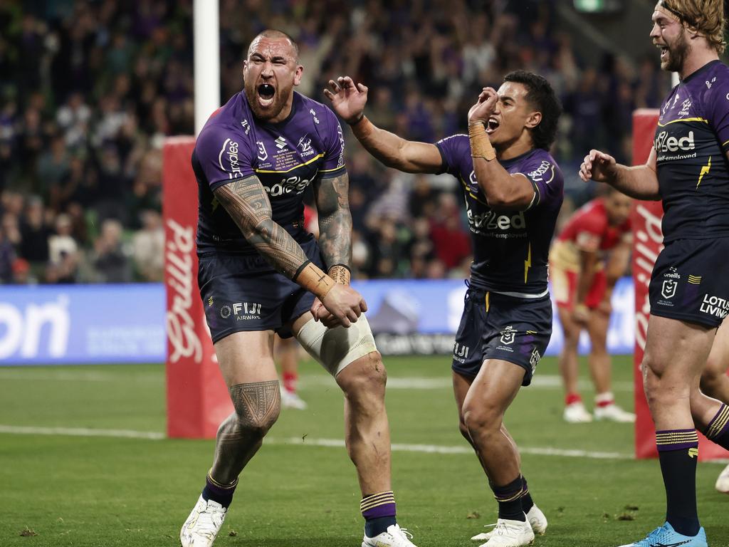 Nelson Asofa-Solomona is also among the Rich 100 for the Storm. Picture: Daniel Pockett/Getty Images