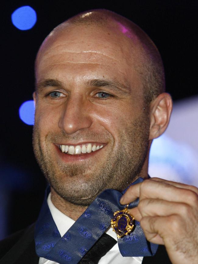 Chris Judd with his 2010 medal.