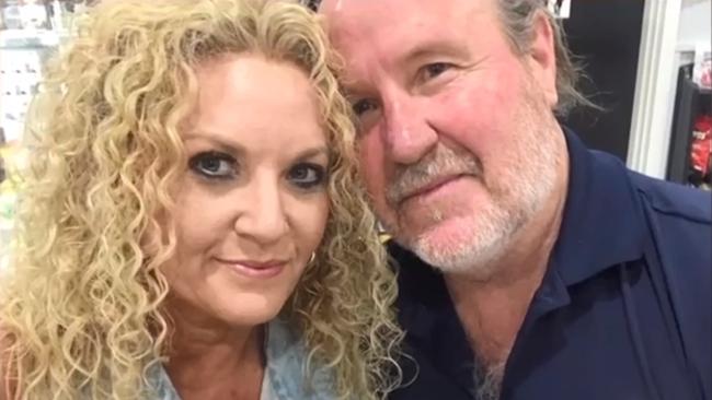 Sheree Glastonbury with Geoffrey McLean who she is accused of murdering. Picture: 7 NEWS