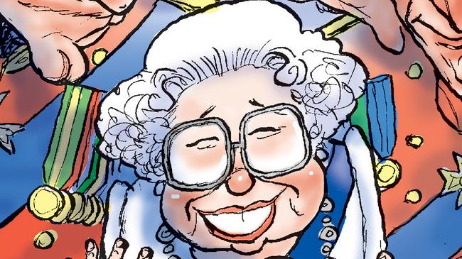 web Queen Elizabeth II Knight Cartoon