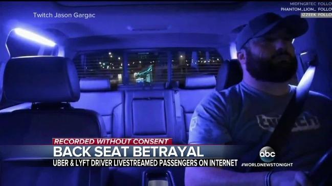 Uber driver secretly taped passengers (ABC)