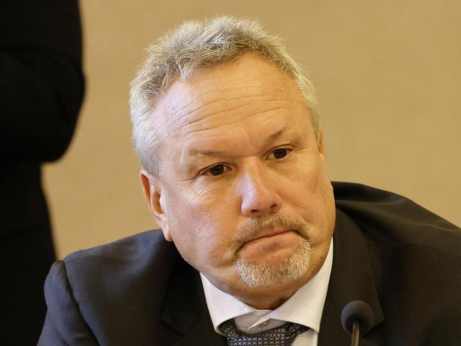 Stephen Andrew MP pictured during estimate hearings at Parliament, Brisbane 30th July 2024.  (Image/Josh Woning)