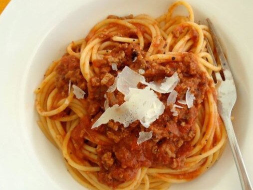 Spaghetti bolognese pic for Savvy Shopper Budget recipe, September 3, 2020