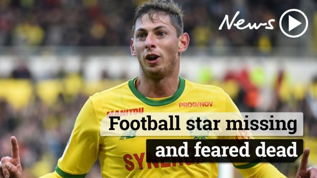 Football star missing and feared dead