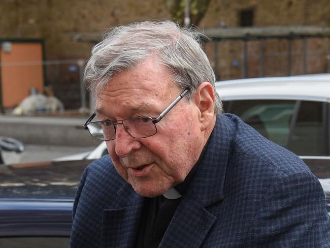 Cardinal George Pell arrives at his Vatican apartment on September 30, 2020. He is back in Rome for the first time since he was acquitted of sexual abuse charges in Victoria. Picture: Victor Sokolowicz,