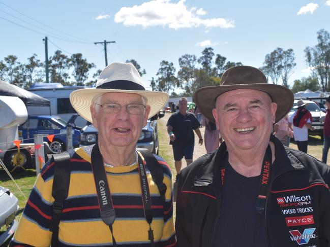 Adrian and Mike from Brisbane at the Leyburn Sprints, August 17, 2024. (Photo: NRM)