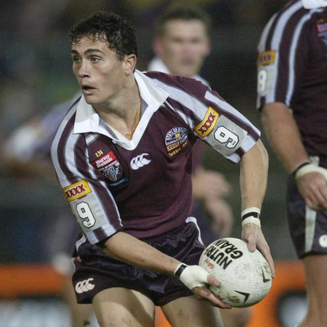 PJ Marsh in game two of the 2002 State of Origin series. Photo: David Kapernick