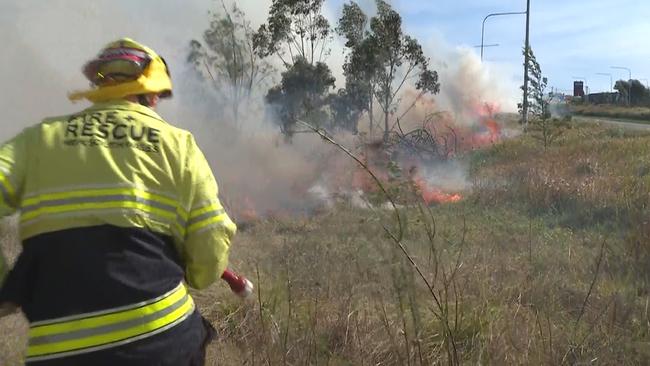 Both FRNSW and RFS NSW are fighting the fire. Picture: TNV