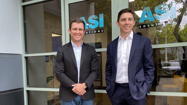 ASI Solutions managing director Nathan Lowe and director Justin Lowe says the company’s ‘growth mindset’ helped combat the global pandemic. Picture: Alyce Mokrzycki